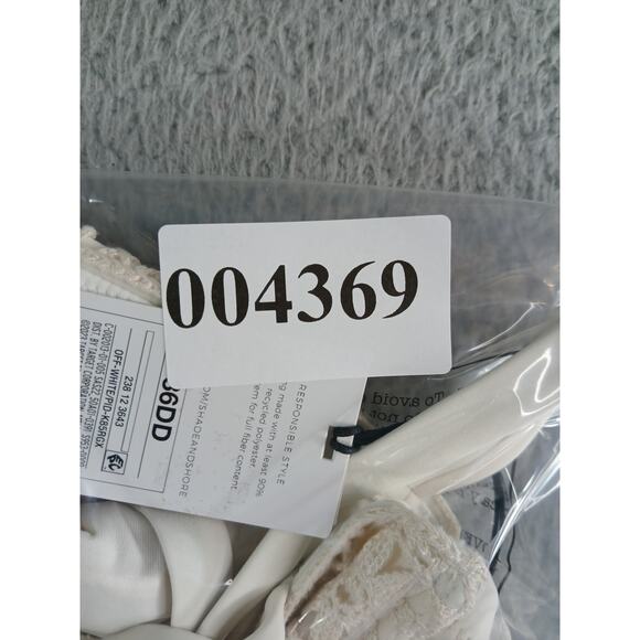 Shade & Shore Swimwear Womens 36DD White Bikini Top Underwire Padded Lace NWT - Picture 8 of 8